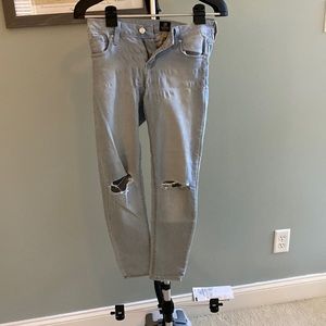 Just black skinny jeans